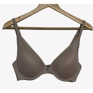 ThirdLove 24/7 Classic Uplift Plunge 34D Bra Adjustable Straps Pads Rose Dust